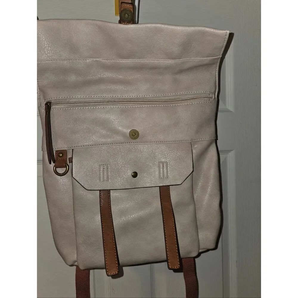 Leather-Style Backpack - Picture 2 of 4